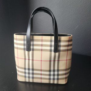 Authentic Vintage Burberry Mini Tote Bag